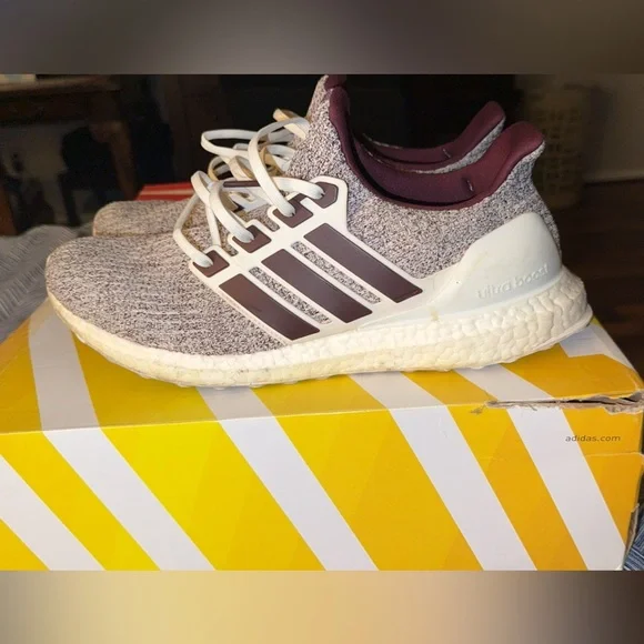 adidas gazelle silver green womens Aggie Football Issued NCAA x Ultraboost 1.0 Texas A&M Aggies Shoes –  Locker12 main image 1